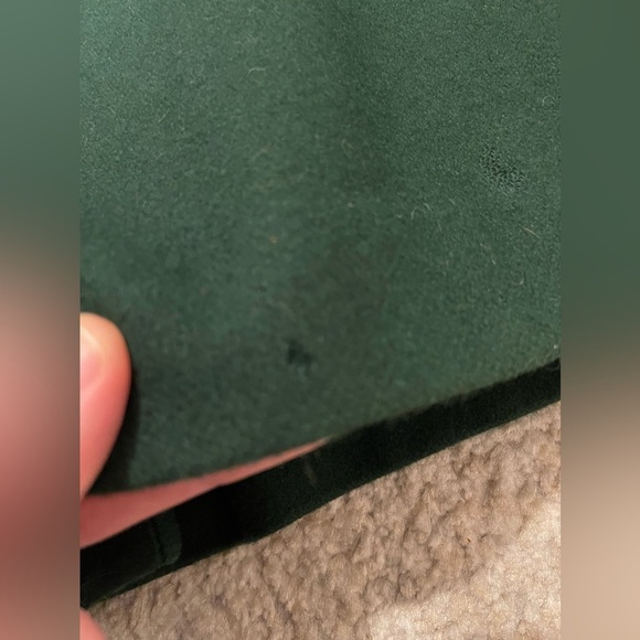 VTG 50’s-60’s Ruby Martin 100% Wool Emerald Green Lined Trench Coat Size 16P USA - Picture 13 of 15